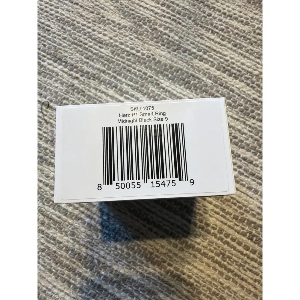 NEW Herz P1 Unisex Smart Ring Fitness Tracker Sz 9 Midnight Black New